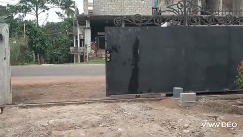 Sliding gate with auto gate motor installed by Keynode in Sri Lanka